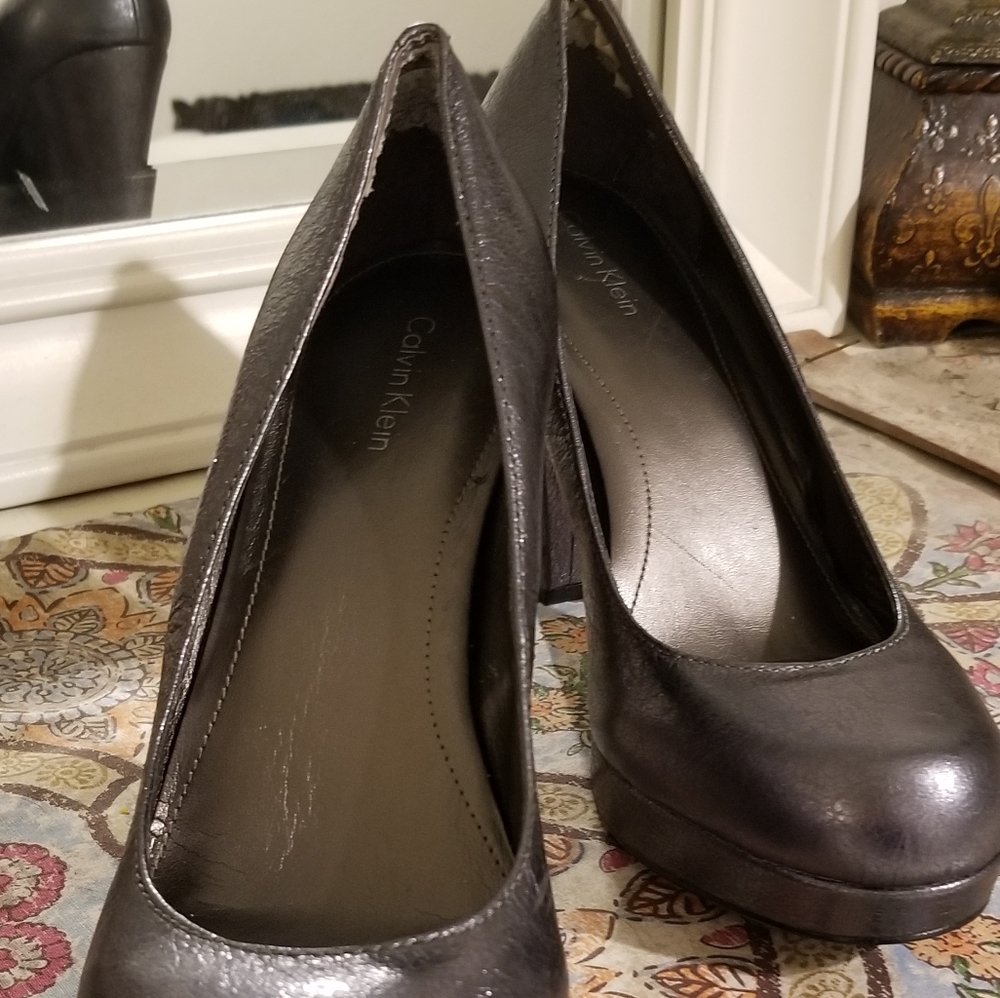 Calvin Klein Gunmetal Heels size 8.5 heels